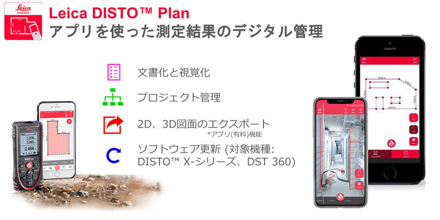 DISTO Plan レーザー距離計 アプリ