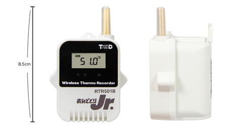 RTR501Bは温度センサー（内蔵）で大容量バッテリ搭載